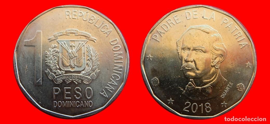 Monedas antiguas de Am&eacute;rica: 1 PESO 2018 SIN CIRCULAR REPUBLICA DOMINICANA-8942SC
