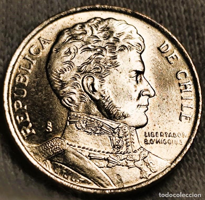 Alte M&uuml;nzen aus Amerika: Chile 1 Peso 1990 Sin Circular , Lote 2084