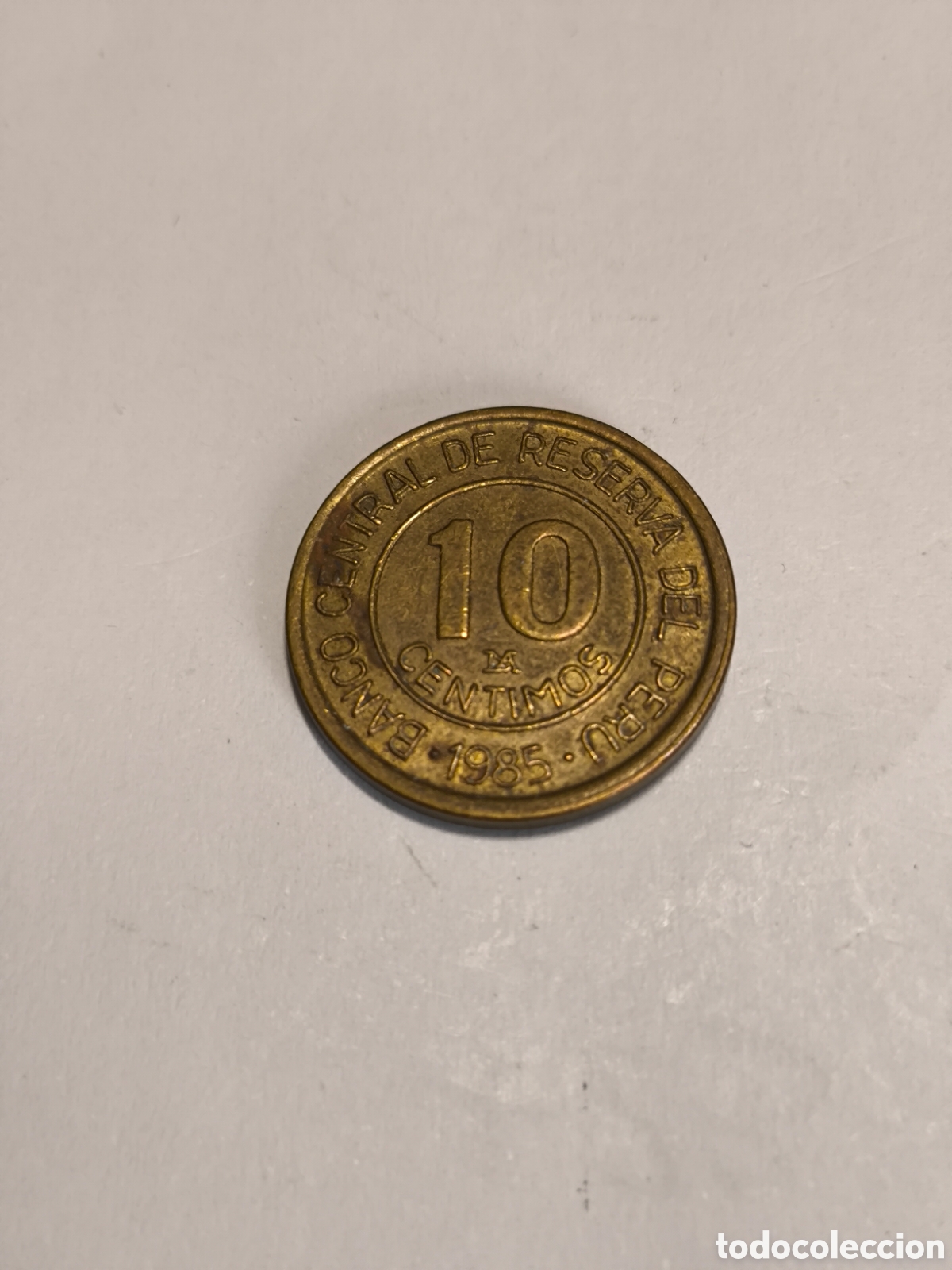 Monedas antiguas de Am&eacute;rica: 10 Pesos Rep&uacute;blica Per&uacute; 1985