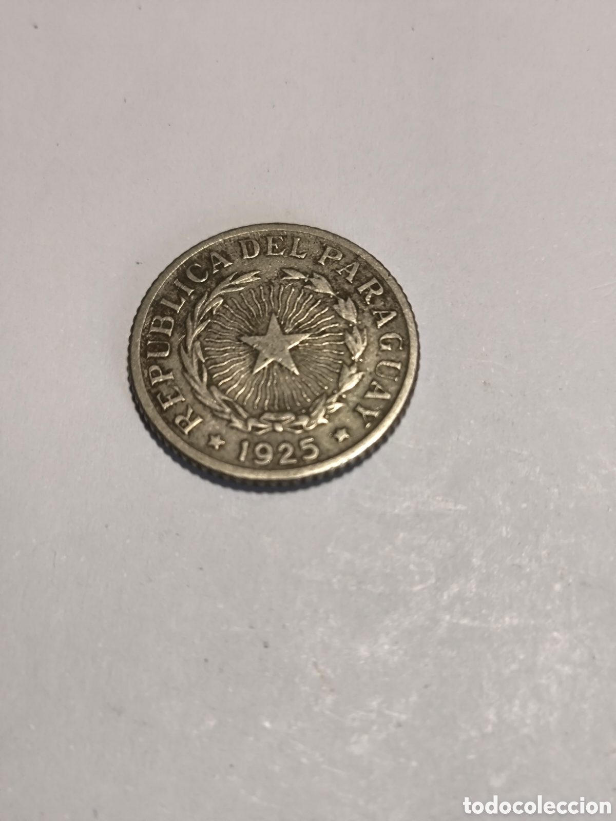 Monedas antiguas de Am&eacute;rica: 1 Peso Rep&uacute;blica Paraguay 1925