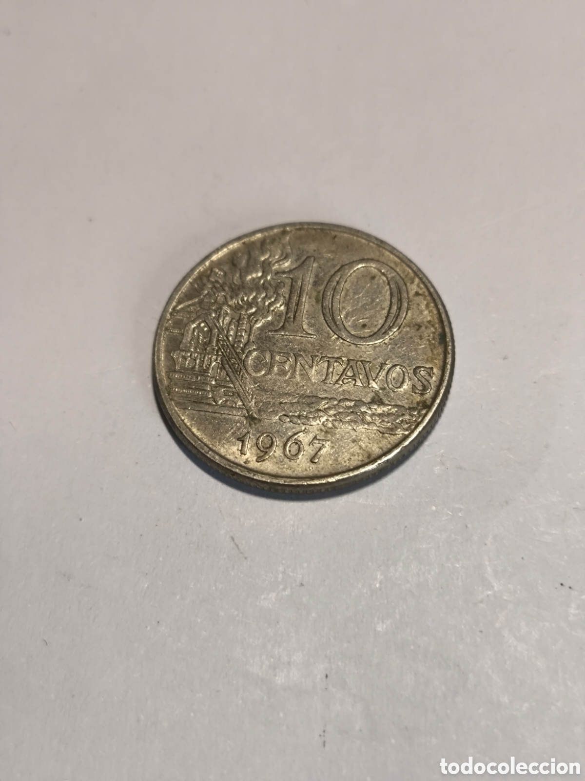 Monedas antiguas de Am&eacute;rica: 10 Ctvos Brasil 1967