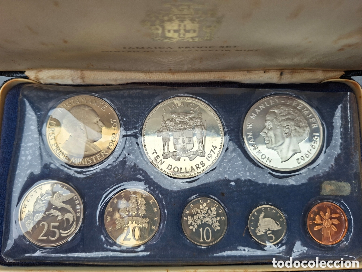 Monedas antiguas de Am&eacute;rica: Set de Monedas Proof de Jamaica - Foto 3