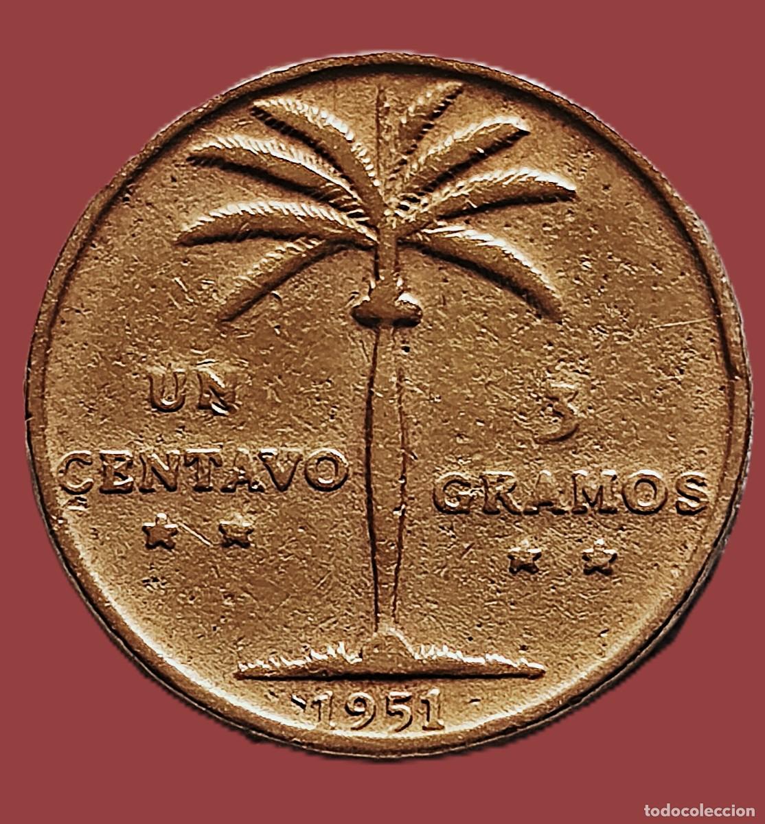 Monedas antiguas de Am&eacute;rica: Rep&uacute;blica Dominicana . 1 centavo 1951