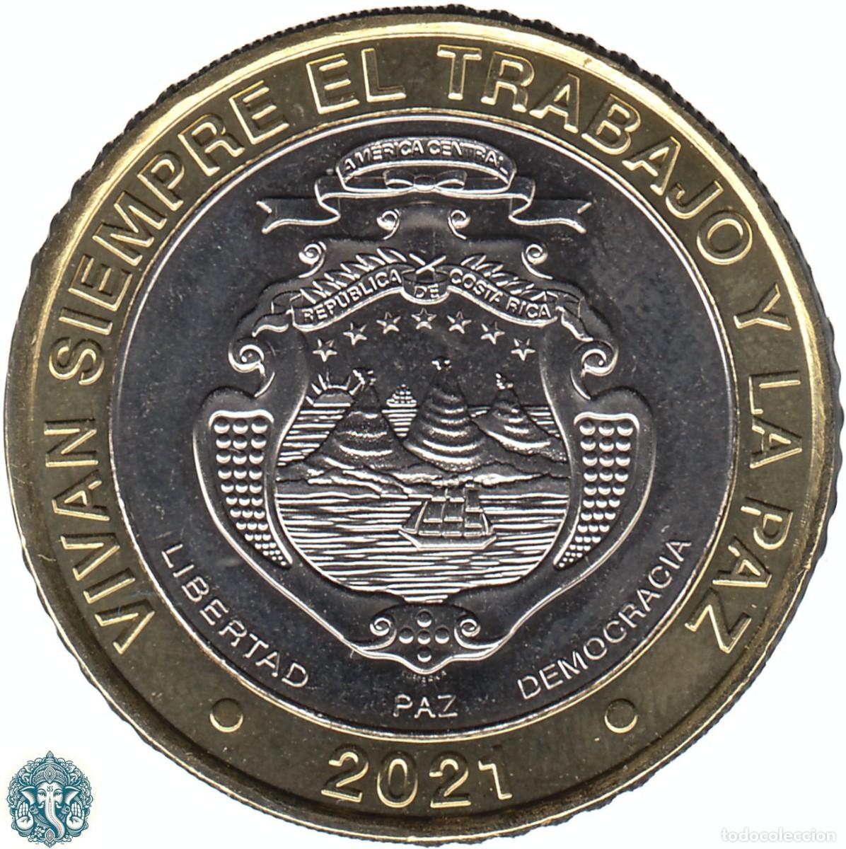 Monedas antiguas de Am&eacute;rica: COSTA RICA 500 Colones 2021 KM#-