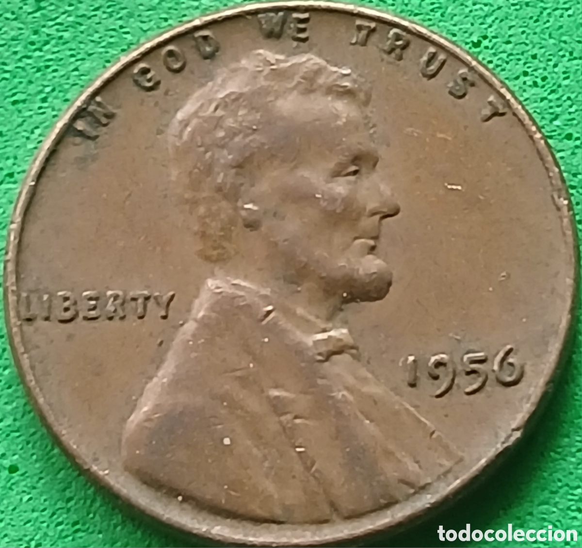 Monedas antiguas de Am&eacute;rica: USA one cent 1956 km#132 sin marca de ceca