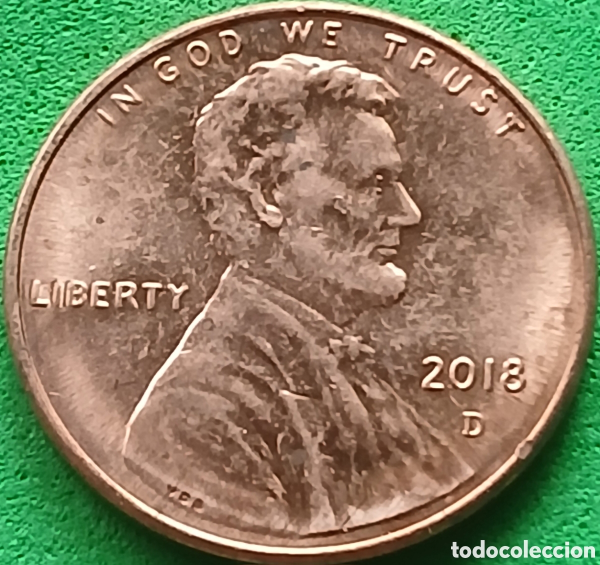 Monedas antiguas de Am&eacute;rica: USA one cent 2018 D km#468