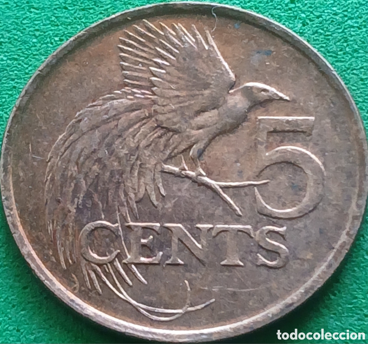 Monedas antiguas de Am&eacute;rica: Trinidad y Tobago 5 cents 1997 km#30