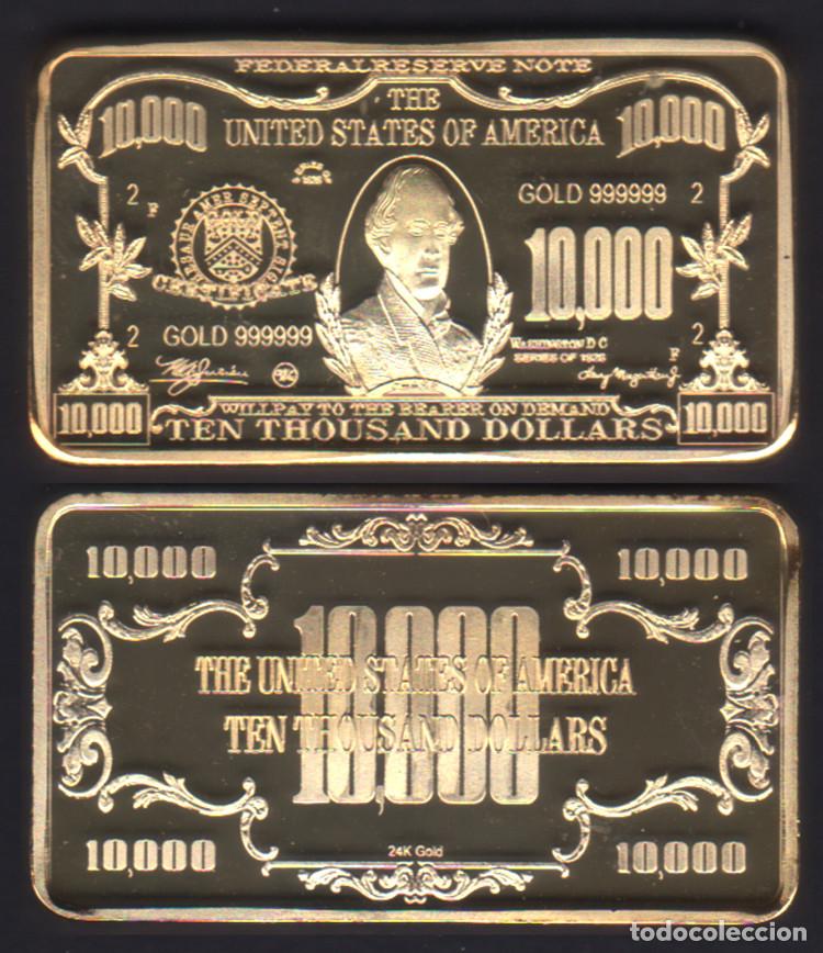 Monedas antiguas de Am&eacute;rica: ESTADOS UNIDOS - ONZA TROY - 10.000 DOLARES - COBRE