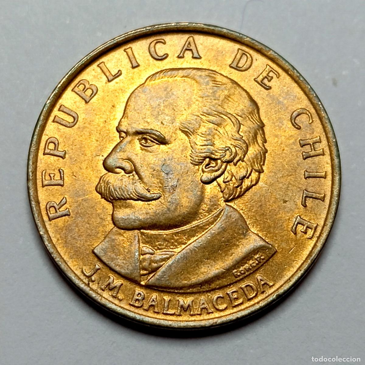 Monedas antiguas de Am&eacute;rica: ⚜️ BBE0 6. Chile. 20 cent&eacute;simos 1971