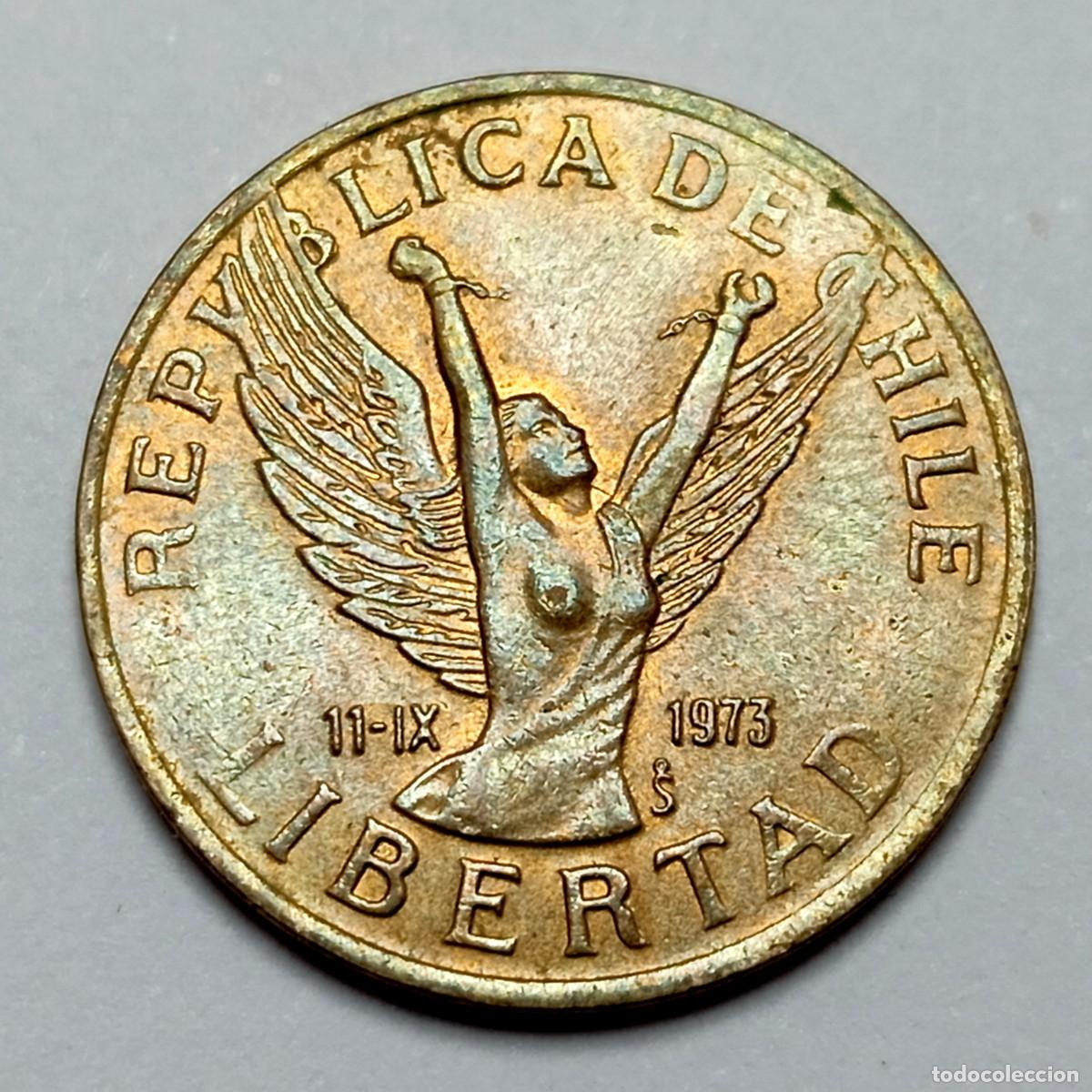 Monedas antiguas de Am&eacute;rica: ⚜️ BBE0 8. Chile. 5 pesos 1987
