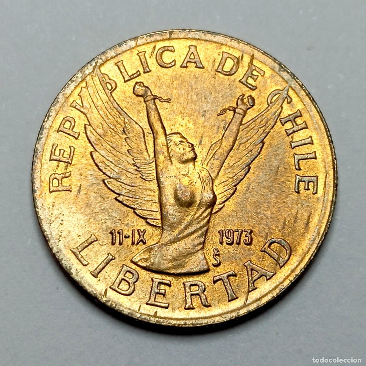 Monedas antiguas de Am&eacute;rica: ⚜️ # BBE0 9. Chile. 10 pesos 1987