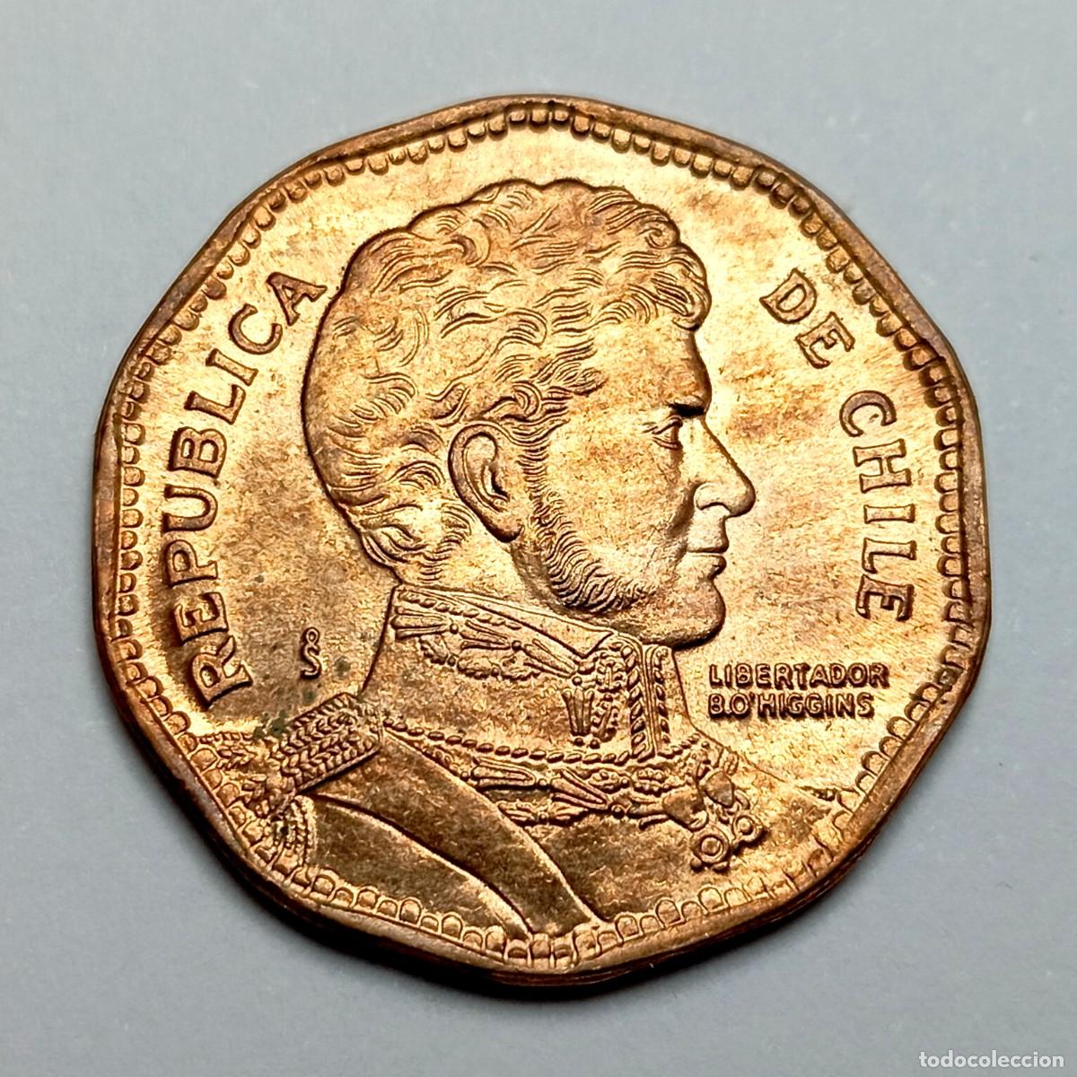 Monedas antiguas de Am&eacute;rica: ⚜️ BBE1 1. Chile. 50 pesos 1987
