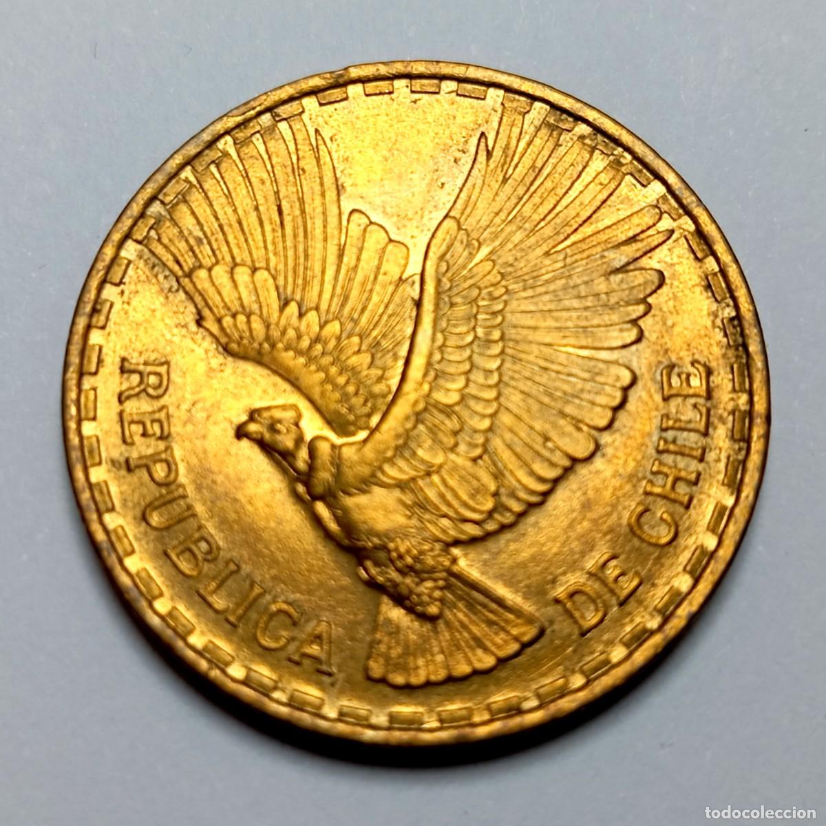 Monedas antiguas de Am&eacute;rica: ⚜️ BBE1 6. Chile. 10 cent&eacute;simos 1961