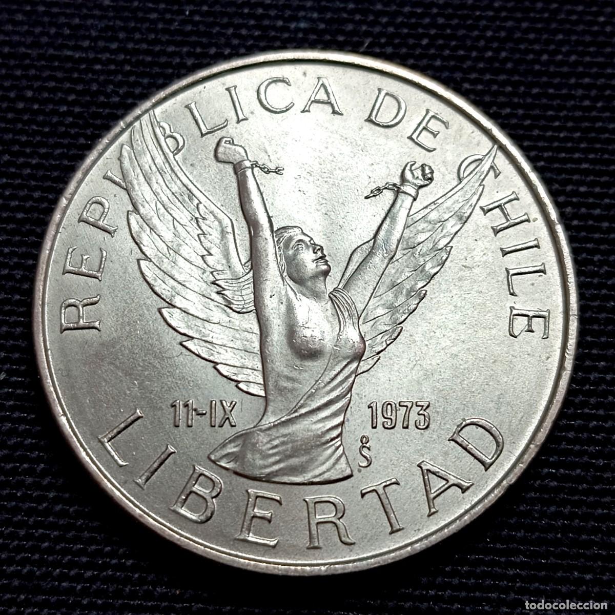 Monedas antiguas de Am&eacute;rica: ⚜️ BBE1 7. Chile. 10 pesos 1980