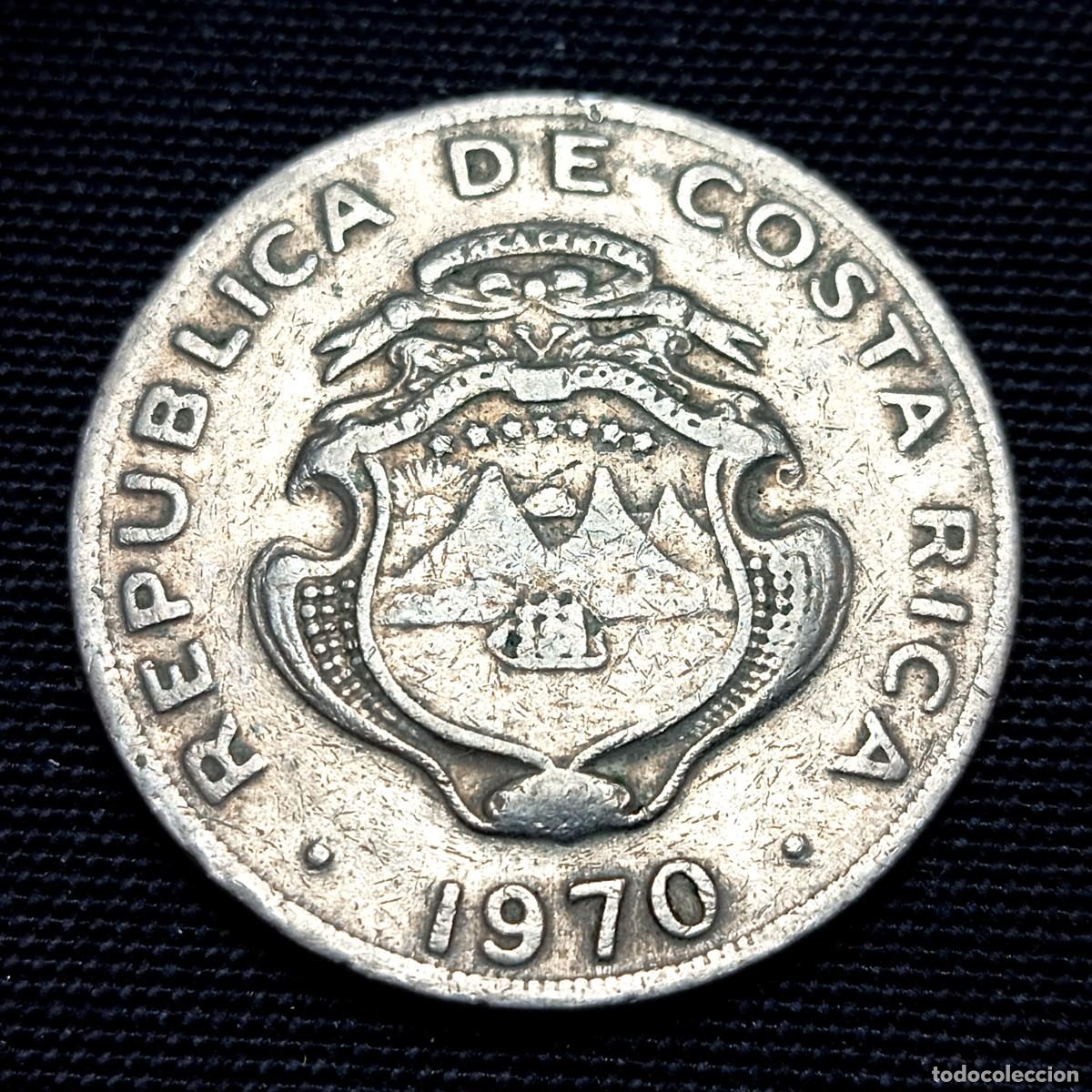 Monedas antiguas de Am&eacute;rica: ⚜️ BBE2 3. Costa Rica. 1 col&oacute;n 1970