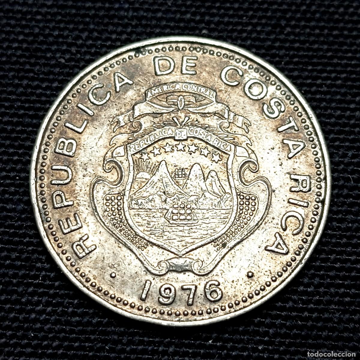 Monedas antiguas de Am&eacute;rica: ⚜️ BBE2 4. Costa Rica. 25 c&eacute;ntimos 1976