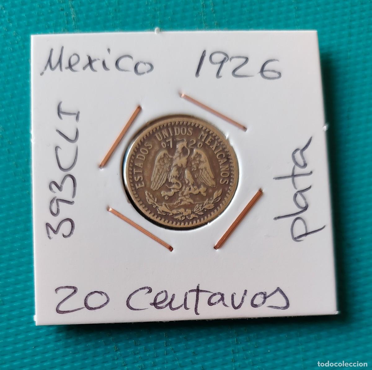 Monedas antiguas de Am&eacute;rica: MONEDA DE MEXICO - 20 CENTAVOS DE PLATA - A&Ntilde;O 1926 - 393CLI