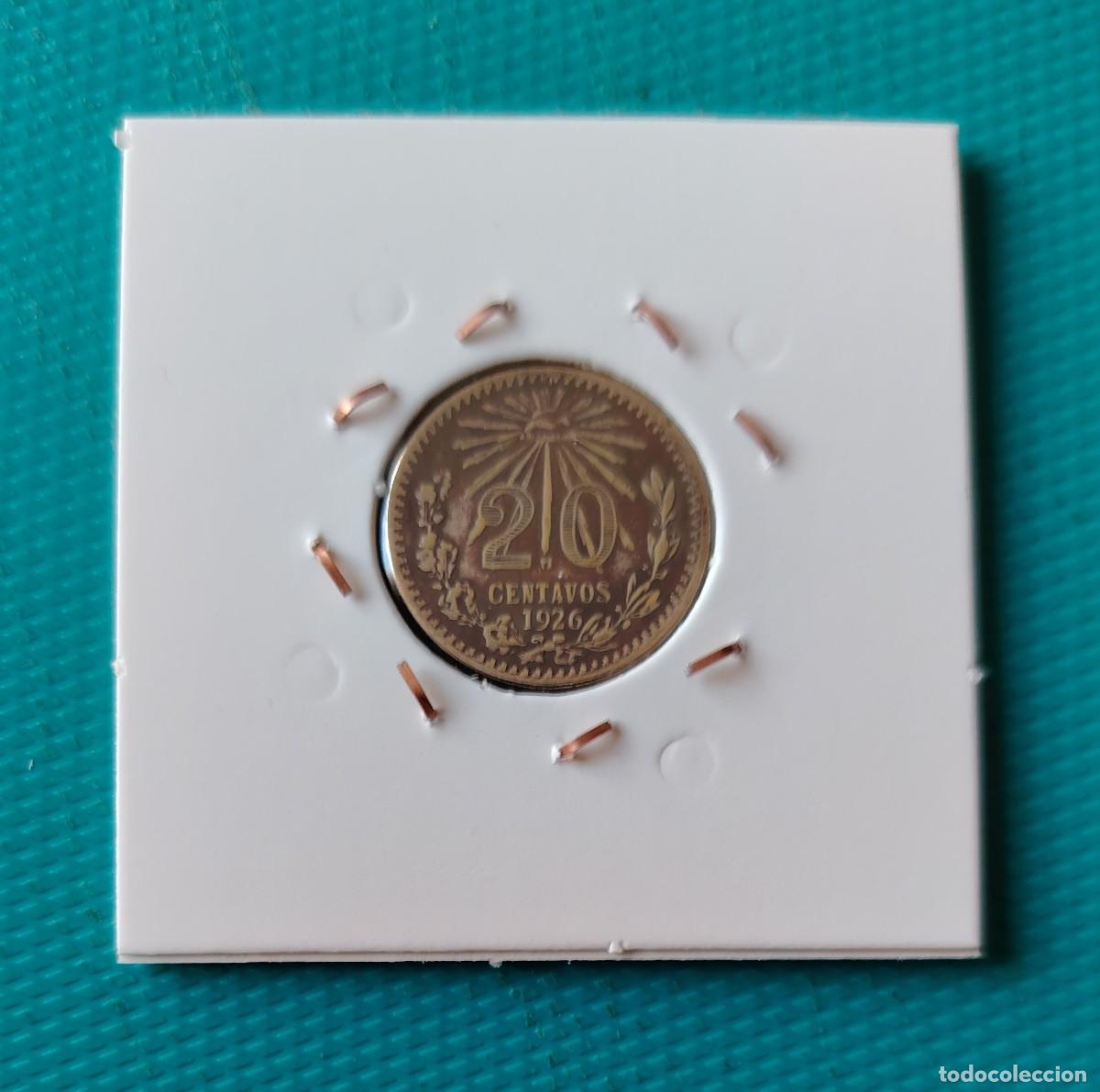 Monedas antiguas de Am&eacute;rica: MONEDA DE MEXICO - 20 CENTAVOS DE PLATA - A&Ntilde;O 1926 - 393CLI - Foto 2