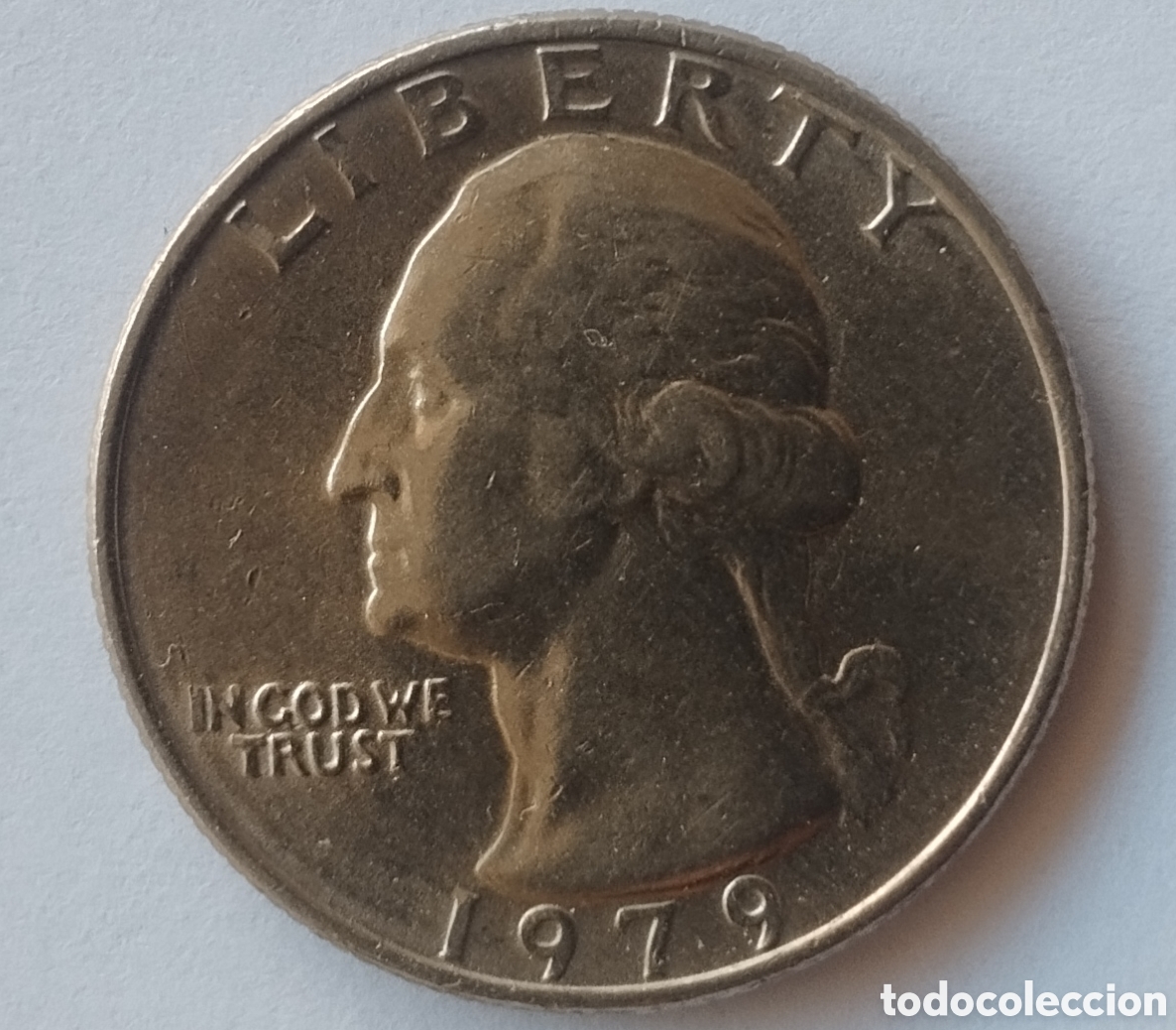 Moedas antigas da Am&eacute;rica: MONEDA DE EEUU QUARTER DOLLAR 1979 (FOTO)