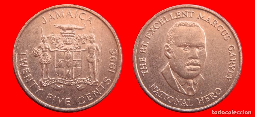 Monedas antiguas de Am&eacute;rica: 25 CENTAVOS 1996 JAMAICA-144701