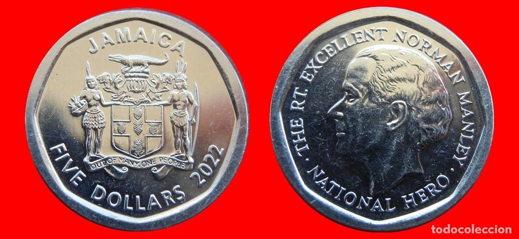 Monedas antiguas de Am&eacute;rica: 5 DOLARES 2022 JAMAICA-144710