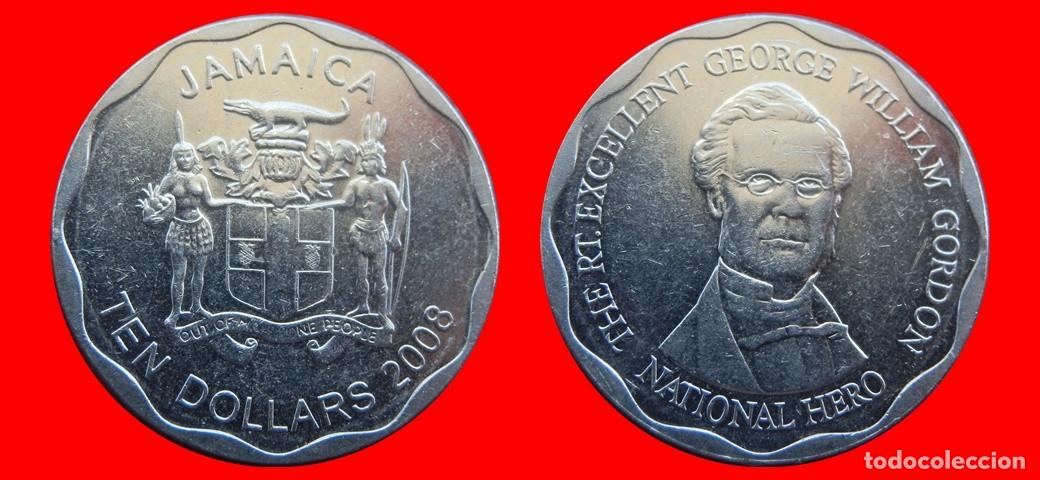 Monedas antiguas de Am&eacute;rica: 10 DOLARES 2008 JAMAICA-144712