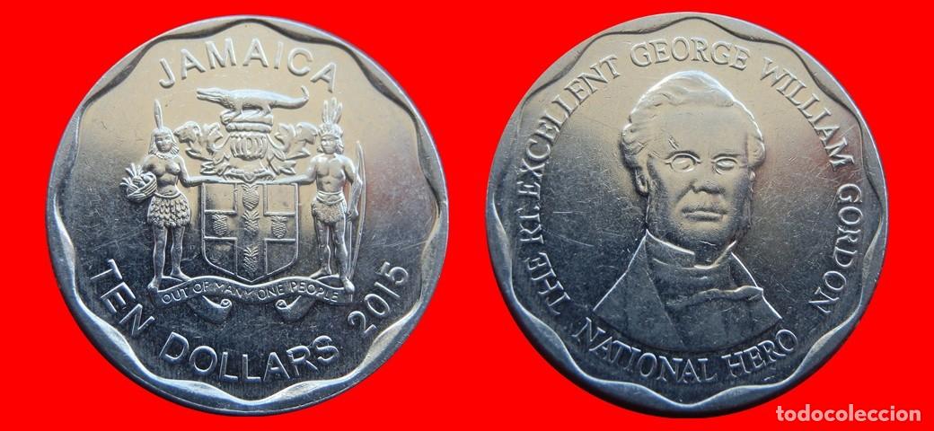 Monedas antiguas de Am&eacute;rica: 10 DOLARES 2015 JAMAICA-144714
