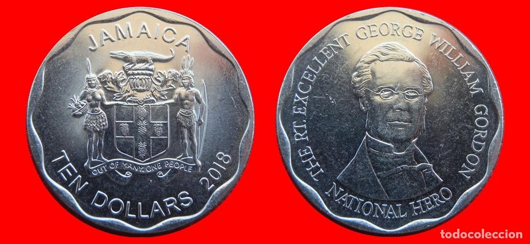 Monedas antiguas de Am&eacute;rica: 10 DOLARES 2018 JAMAICA-144715