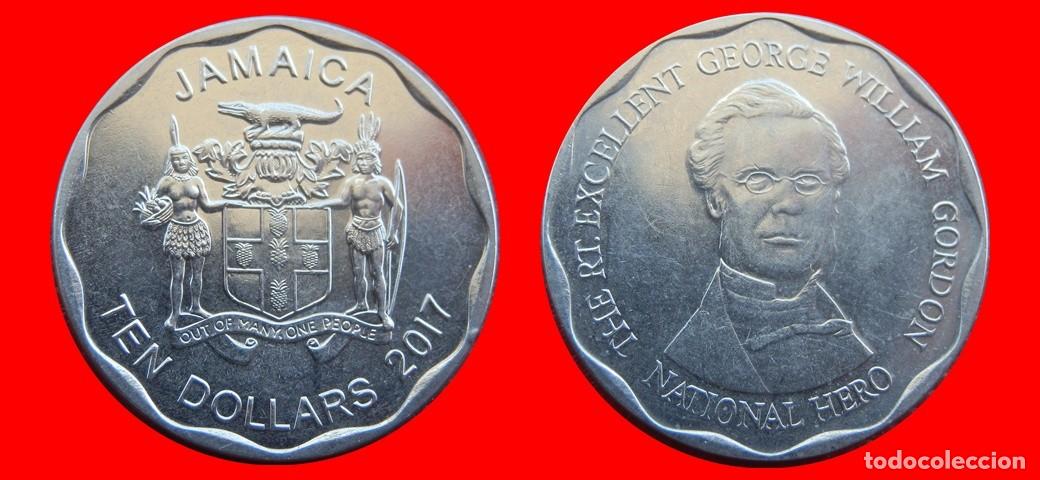 Monedas antiguas de Am&eacute;rica: 10 DOLARES 2017 JAMAICA-144716