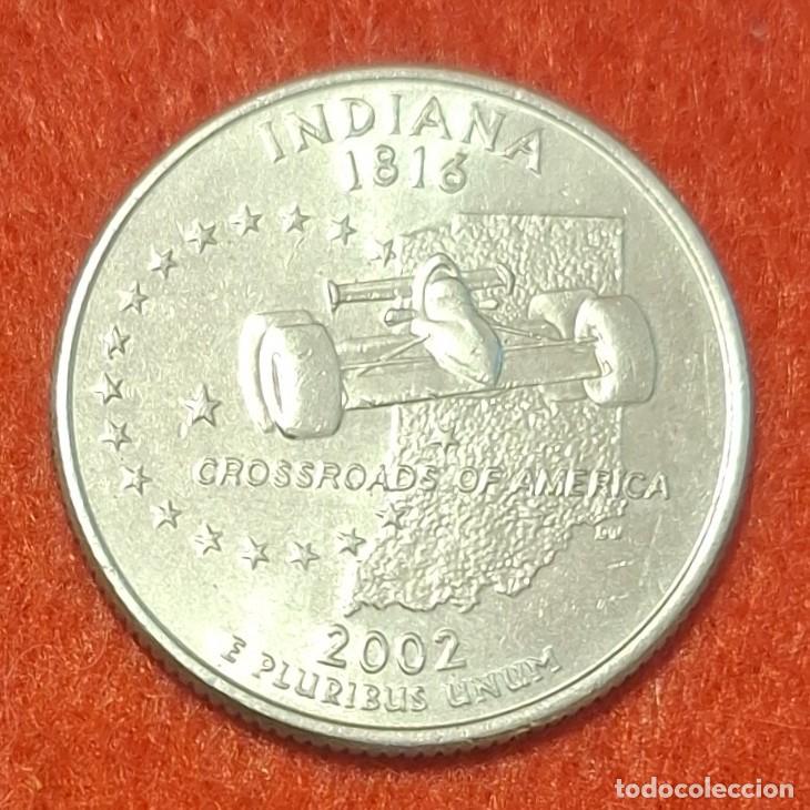 Monedas antiguas de Am&eacute;rica: MONEDA DE ESTADOS UNIDOS 2002 - 1/4 DE D&Oacute;LAR, CECA D - COBRE REVESTIDO DE COBRE-N&Iacute;QUEL