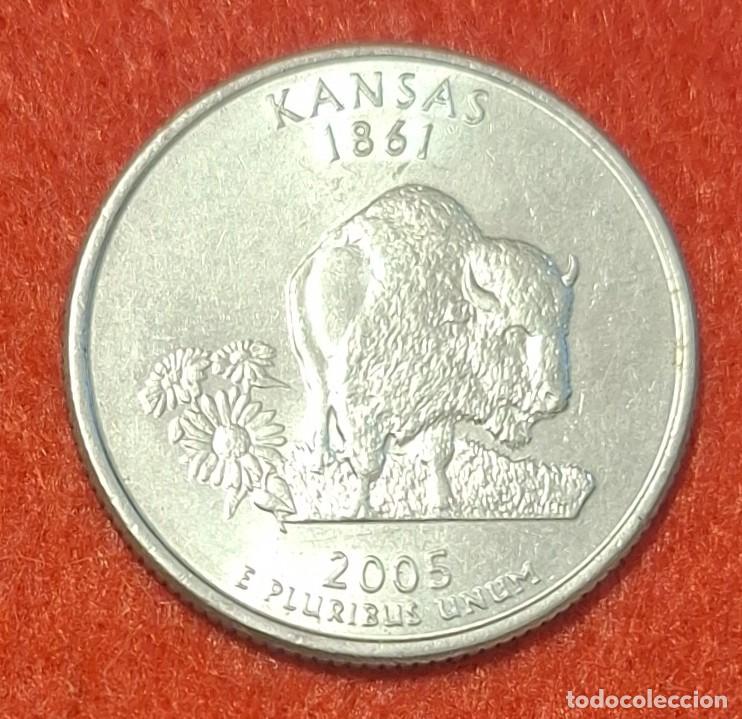 Monedas antiguas de Am&eacute;rica: MONEDA DE ESTADOS UNIDOS 2005 - 1/4 DE D&Oacute;LAR, CECA D - COBRE REVESTIDO DE COBRE-N&Iacute;QUEL