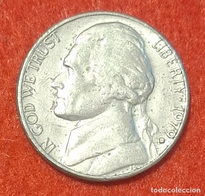 Monedas antiguas de Am&eacute;rica: MONEDA DE ESTADOS UNIDOS 1979 - 5 CENTAVOS, CECA D - COBRE-N&Iacute;QUEL