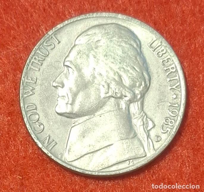 Monedas antiguas de Am&eacute;rica: MONEDA DE ESTADOS UNIDOS 1985 - 5 CENTAVOS, CECA D - COBRE-N&Iacute;QUEL