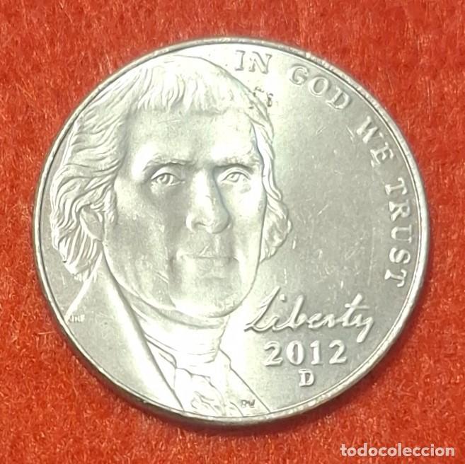 Monedas antiguas de Am&eacute;rica: MONEDA DE ESTADOS UNIDOS 2012 - 5 CENTAVOS, CECA D - COBRE-N&Iacute;QUEL