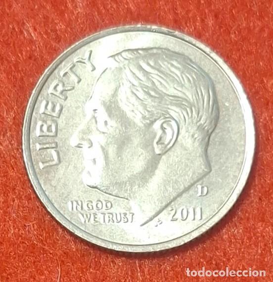 Monedas antiguas de Am&eacute;rica: MONEDA DE ESTADOS UNIDOS 2011 - 1 DIME/10 CENTAVOS - CECA D - COBRE REVESTIDO DE COBRE-N&Iacute;QUEL-2