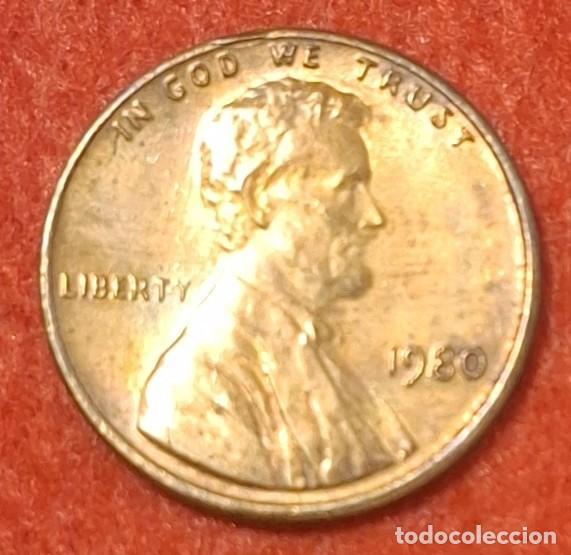 Monedas antiguas de Am&eacute;rica: MONEDA DE ESTADOS UNIDOS 1980 - 1 CENTAVO - LINCOLN - COBRE-ZINC