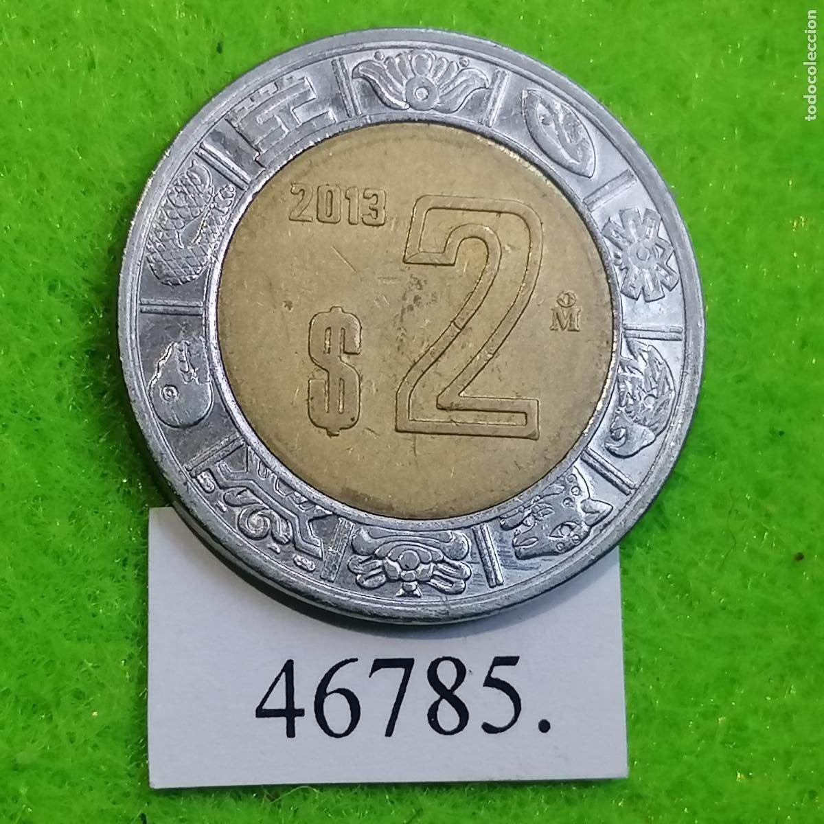 Monedas antiguas de Am&eacute;rica: M&eacute;xico 2 pesos 2013, M&eacute;jico, bimetalica