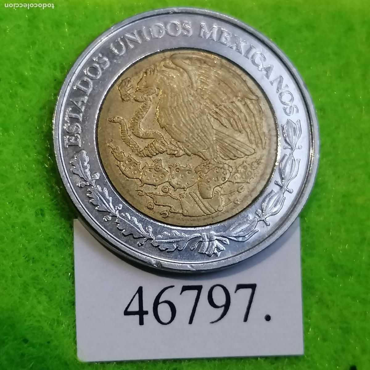 Monedas antiguas de Am&eacute;rica: M&eacute;xico 1 peso 2007, M&eacute;jico, bimetalica