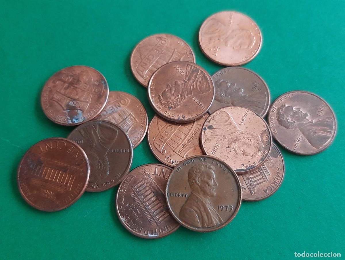 Monedas antiguas de Am&eacute;rica: (E.UNIDOS) LOTE DE MONEDAS DE ONE CENT LINCOLN
