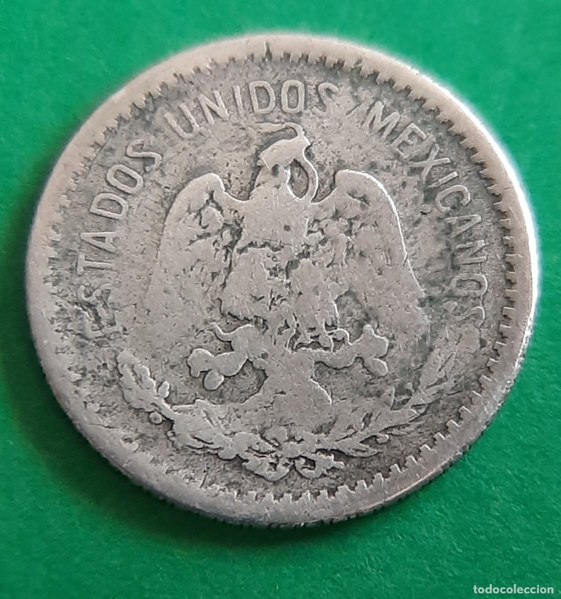 Monedas antiguas de Am&eacute;rica: (M&Eacute;XICO)(PLATA)(1905) 10 CENTAVOS - Foto 3