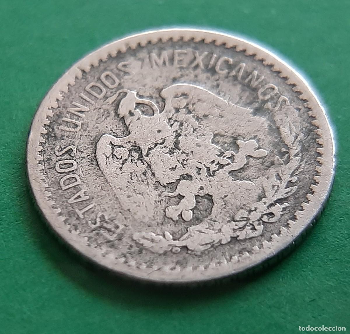 Monedas antiguas de Am&eacute;rica: (M&Eacute;XICO)(PLATA)(1905) 10 CENTAVOS - Foto 4