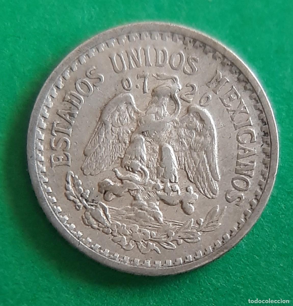 Monedas antiguas de Am&eacute;rica: (M&Eacute;XICO)(PLATA)(1927) 10 CENTAVOS - Foto 3