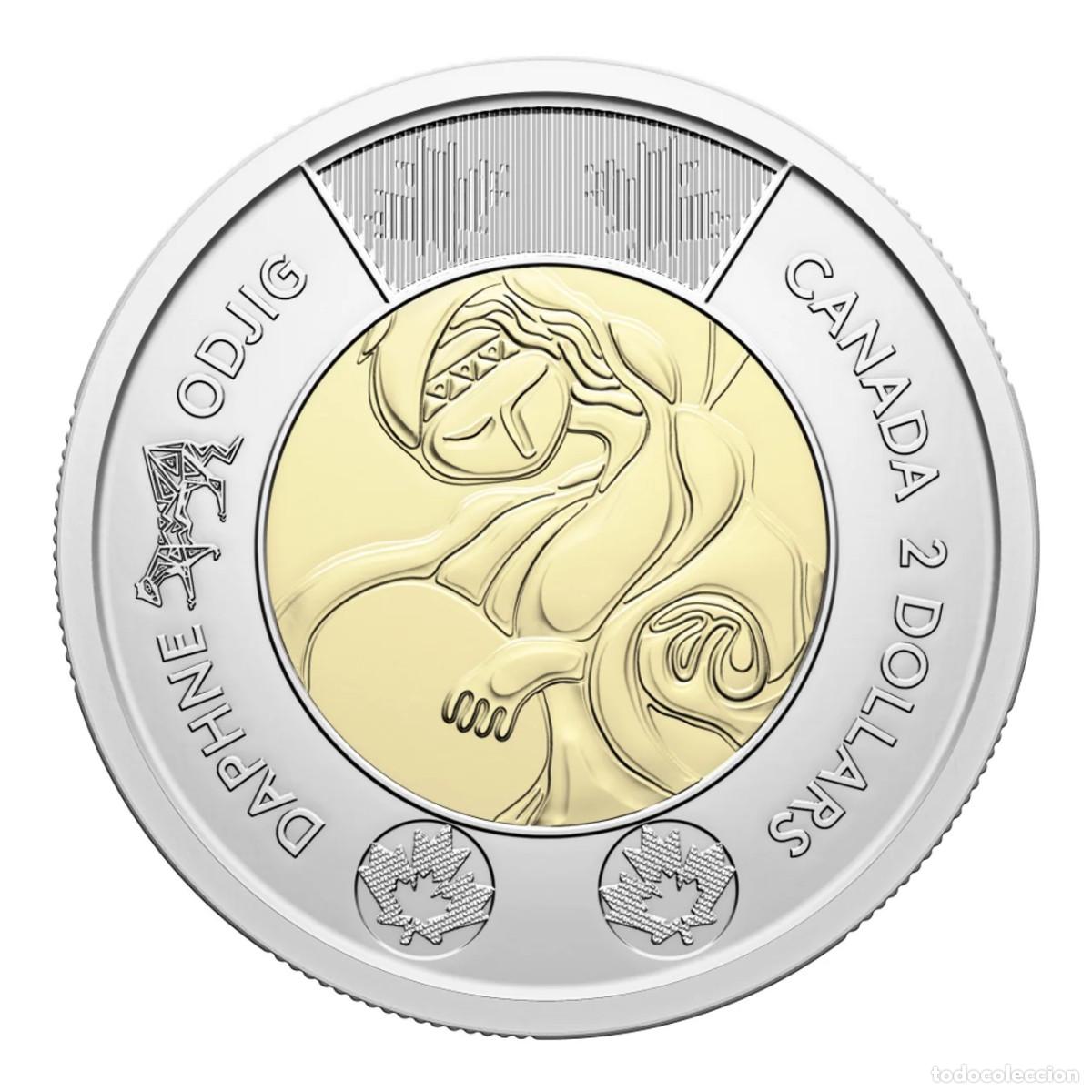 Monedas antiguas de Am&eacute;rica: CANADA 2 dolares 2025 S/C Artwork of Daphne Odjig