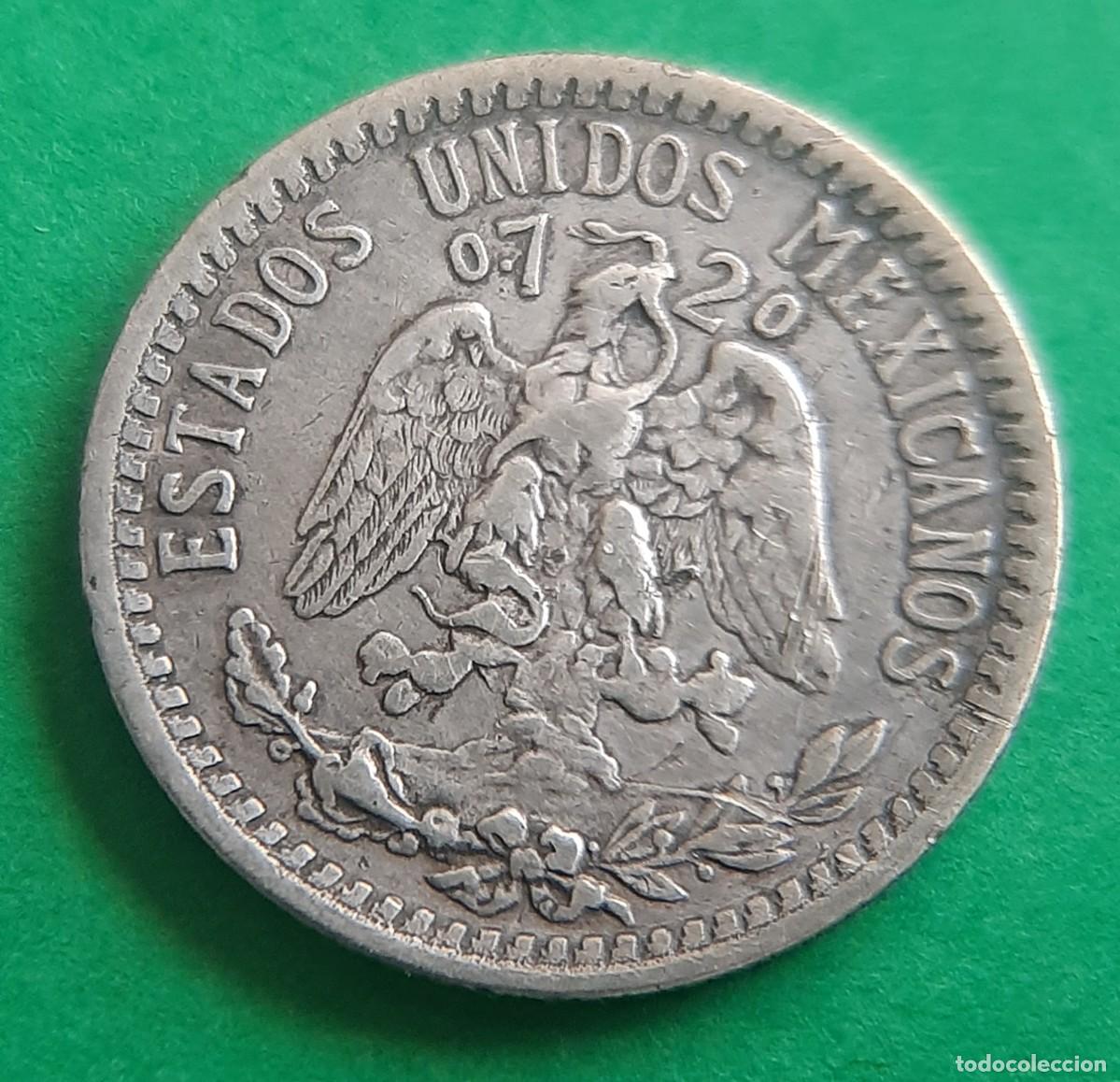 Monedas antiguas de Am&eacute;rica: (M&Eacute;XICO)(PLATA)(1937) 20 CENTAVOS - Foto 4