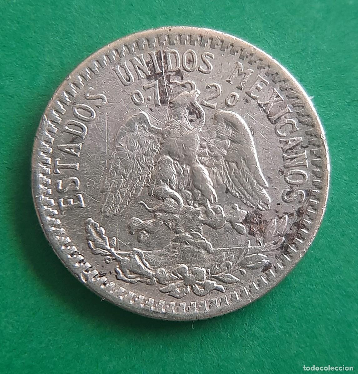 Monedas antiguas de Am&eacute;rica: (M&Eacute;XICO)(PLATA)(1939) 20 CENTAVOS - Foto 3