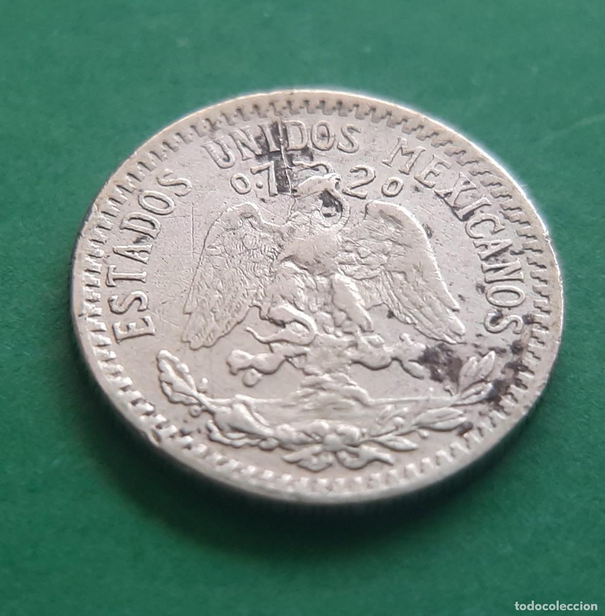 Monedas antiguas de Am&eacute;rica: (M&Eacute;XICO)(PLATA)(1939) 20 CENTAVOS - Foto 4