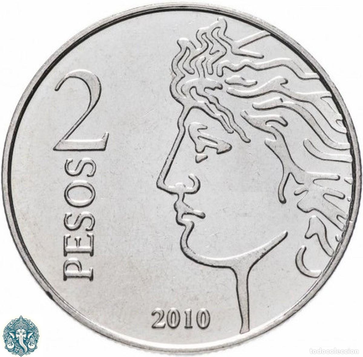 Monedas antiguas de Am&eacute;rica: ARGENTINA 2 Pesos 2010 75 Aniversario Banco Central de la Rep&uacute;blica Argentina KM#162