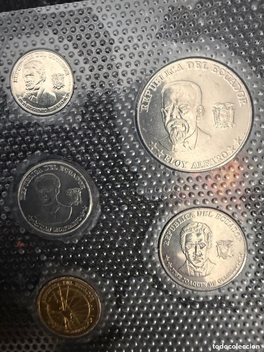 Alte M&uuml;nzen aus Amerika: Colecci&oacute;n Ecuador monedas originales en bl&iacute;ster &ndash; Serie completa + 2000 SC