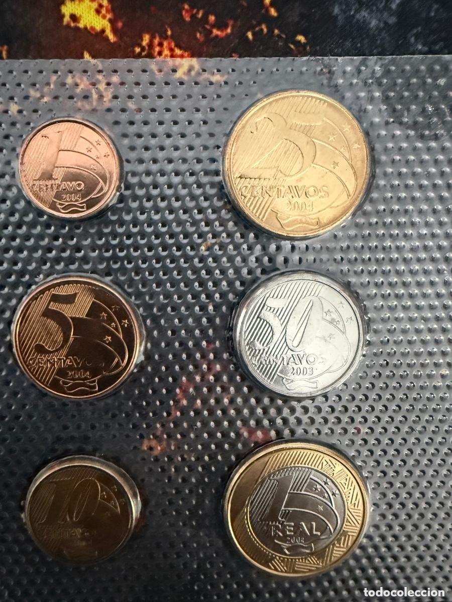 Monete antiche di America: Set completo Brasil (Real) &ndash; 6 monedas conmemorativas + centavos