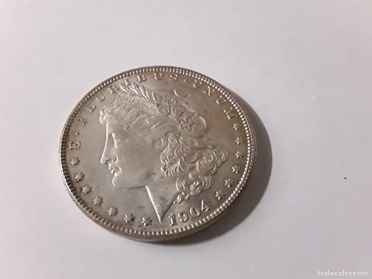 Monete antiche di America: ESTADOS UNIDOS - 1 DOLAR DE PLATA MORGAN A&Ntilde;O 1904 O. EBC.